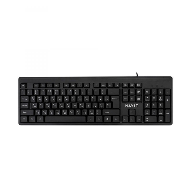 Клавіатура Havit HV-KB2001, Wired USB, black 66562 - изображение 1