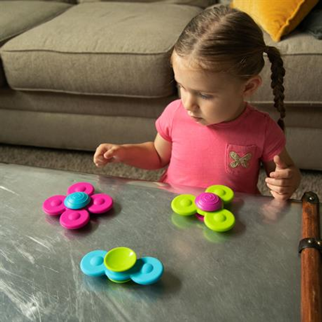 Набір прорізувачів-спінерів з присосками Fat Brain Toys Whirly Squigz 3 шт (F210ML) (0811802024275) - зображення 4