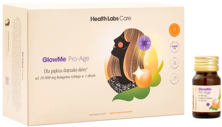 Дієтична добавка HealthLabs GlowMe Pro-Age колагенові шоти для зрілої шкіри 15 шт. (5906146790544) - зображення 1