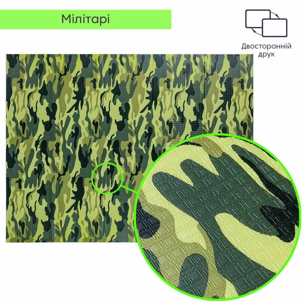 Камуфляжний коврик "Мілітарі" 200х150х1см (236) SW-00000156 - зображення 3