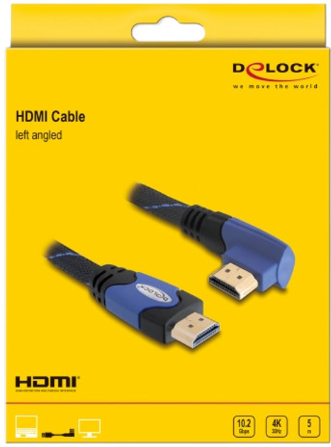 Адаптер Delock High Speed HDMI – HDMI 5 m Black (4043619829583) - зображення 2