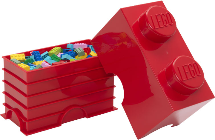 Контейнер для зберігання конструктора LEGO Storage Brick 2 Червоний (5004279) - зображення 3
