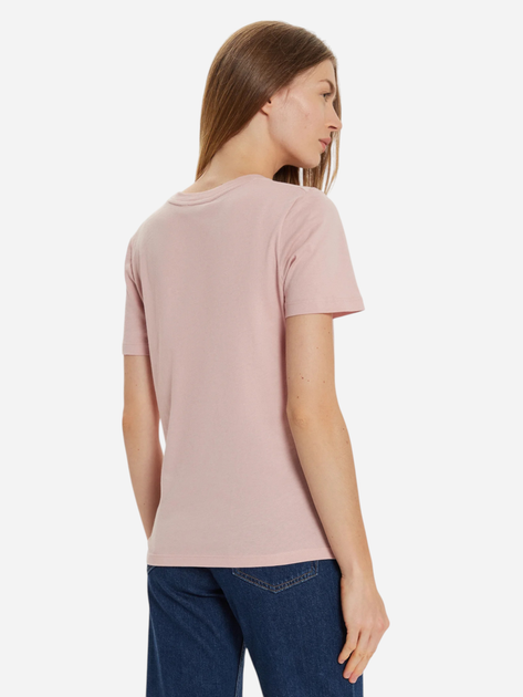 Футболка бавовняна жіноча Tommy Hilfiger WW0WW40276-TQN XS Світло-рожева (8720638642657) - зображення 2