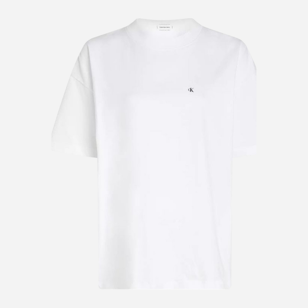 Футболка бавовняна жіноча Calvin Klein Jeans J20J225113-YAF S Біла (8720639930906) - зображення 4