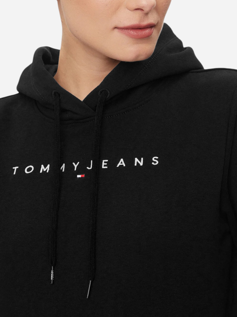 Худі жіноче Tommy Jeans DW0DW17324-BDS XS Чорне (8720645948353) - зображення 3