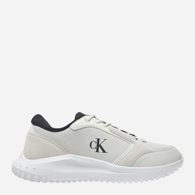 Sneakersy męskie skórzane Calvin Klein Jeans YM0YM01145-0LF 41 Mleczne (8721107080628) - obraz 1