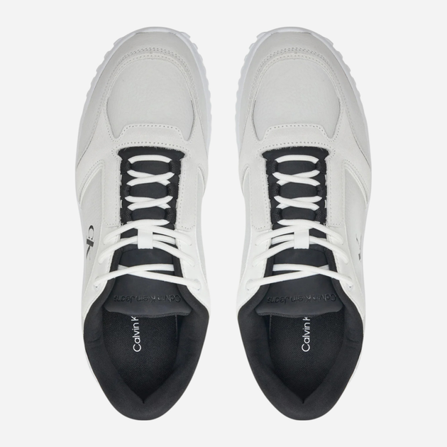 Sneakersy męskie skórzane Calvin Klein Jeans YM0YM01145-0LF 41 Mleczne (8721107080628) - obraz 4