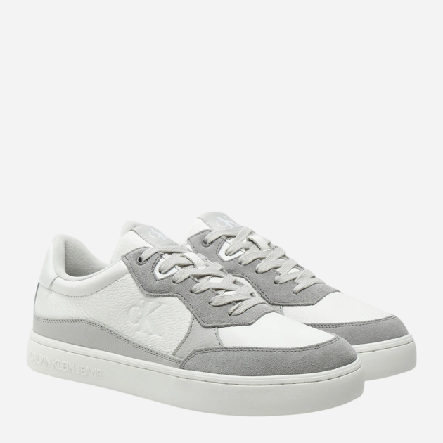 Sneakersy męskie skórzane Calvin Klein Jeans YM0YM01153-0IR 43 Białe (8721107093222) - obraz 2