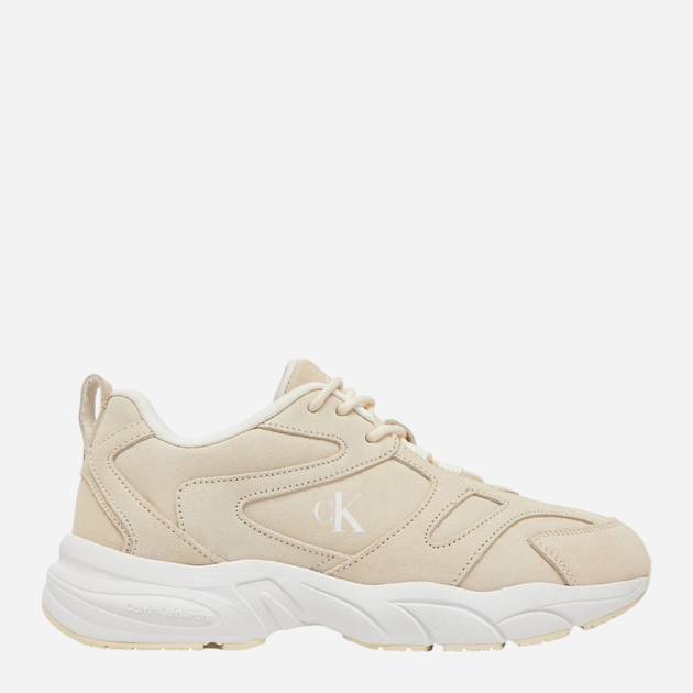 Sneakersy damskie do kostki Calvin Klein Jeans YW0YW01639-0LF 39 Jasnobeżowe (8721107091044) - obraz 1