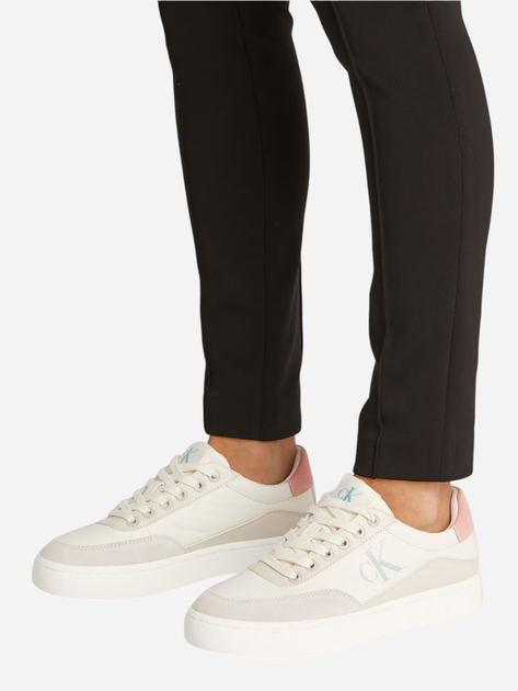 Sneakersy damskie skórzane Calvin Klein Jeans YW0YW01668-0LD 38 Mleczne (8721107082530) - obraz 2