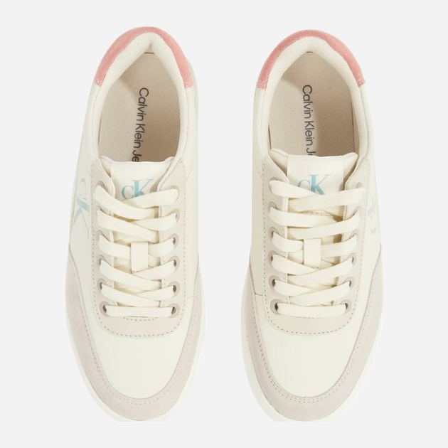 Sneakersy damskie skórzane Calvin Klein Jeans YW0YW01668-0LD 40 Mleczne (8721107082639) - obraz 5