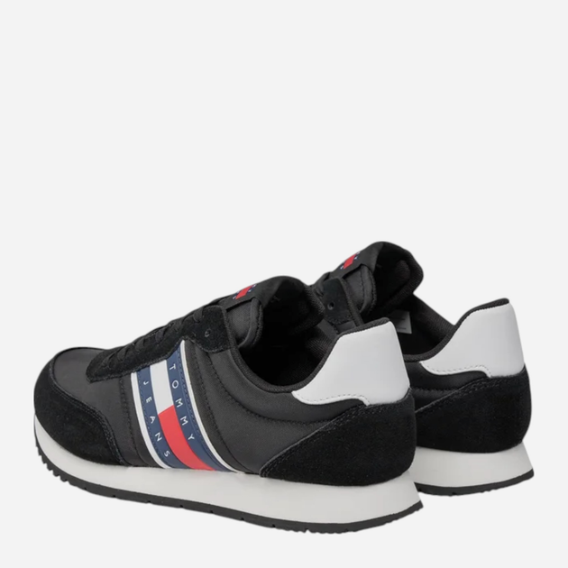 Чоловічі снікери Tommy Jeans EM0EM01351-BDS 45 Чорні (8720646076222) - зображення 4