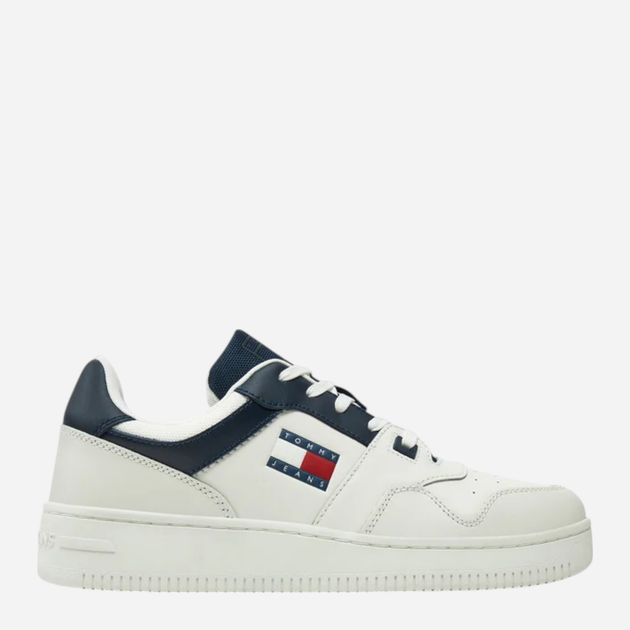 Sneakersy męskie do kostki Tommy Jeans EM0EM01395-DW4 44 Białe (8720638202882) - obraz 1