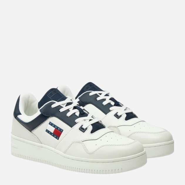 Sneakersy męskie do kostki Tommy Jeans EM0EM01395-DW4 42 Białe (8720638202769) - obraz 2