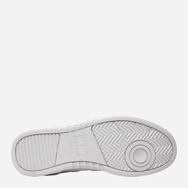 Sneakersy męskie skórzane Tommy Jeans EM0EM01443-YBR 45 Białe (8720637381526) - obraz 5