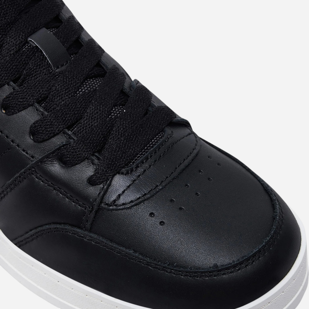 Sneakersy męskie skórzane Tommy Jeans EM0EM01574-BDS 44 Czarne (8720638211266) - obraz 6