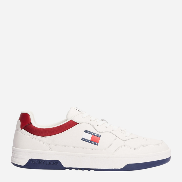 Чоловічі снікери Tommy Jeans EM0EM01576-TCR 41 Білі (8720638358794) - зображення 1