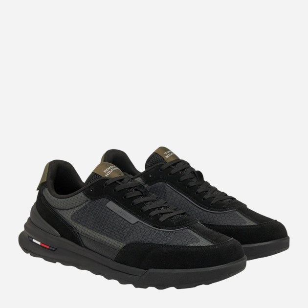 Sneakersy męskie skórzane Tommy Hilfiger FM0FM05328-BDS 41 Czarne (8720638208563) - obraz 2