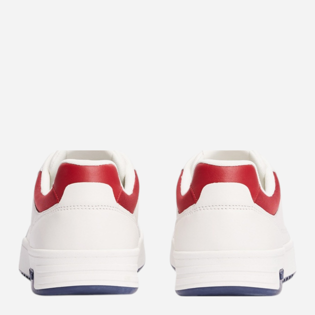 Sneakersy męskie skórzane Tommy Jeans EM0EM01576-TCR 45 Białe (8720638358992) - obraz 4