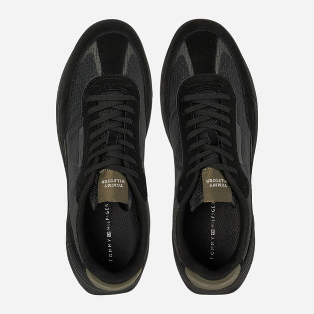 Sneakersy męskie skórzane Tommy Hilfiger FM0FM05328-BDS 41 Czarne (8720638208563) - obraz 4