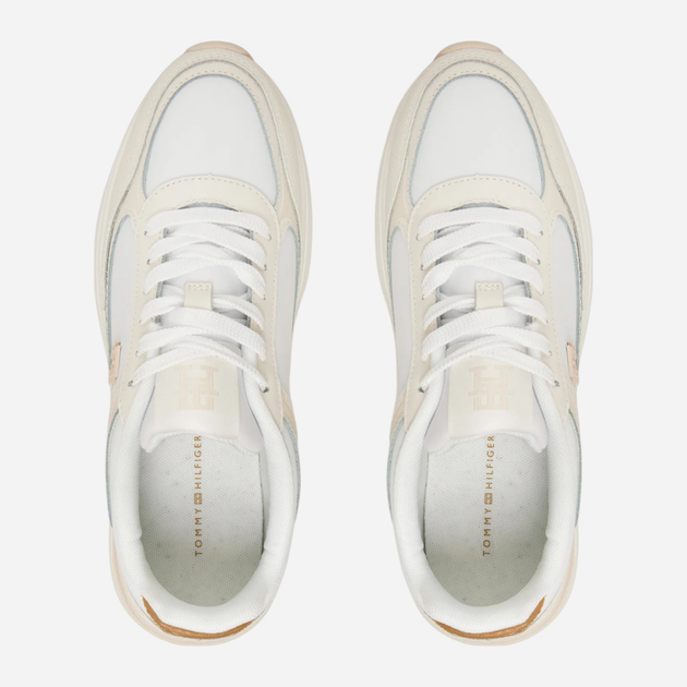 Sneakersy damskie do kostki Tommy Hilfiger FW0FW08325-0K4 36 Białe (8720638184751) - obraz 4