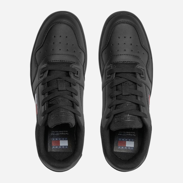 Sneakersy damskie skórzane do kostki Tommy Jeans EN0EN02505 40 Czarne (8720646012275) - obraz 5