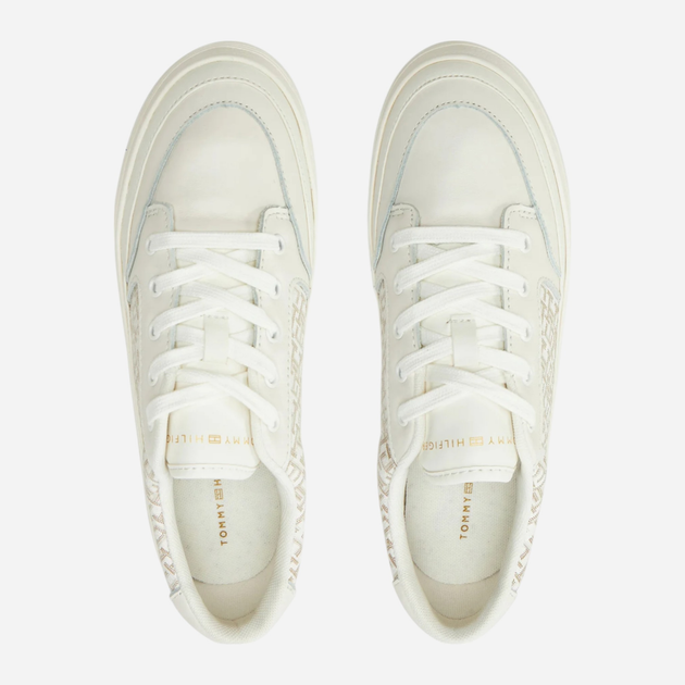 Sneakersy damskie do kostki Tommy Hilfiger FW0FW08331-Z00 36 Mleczne (8720638243533) - obraz 4