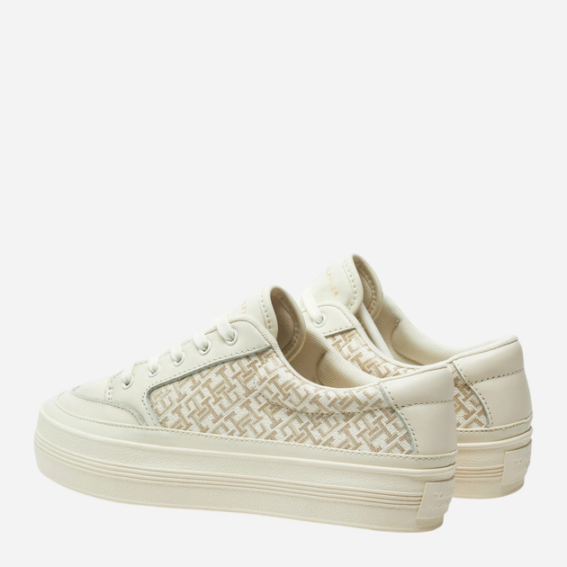 Sneakersy damskie do kostki Tommy Hilfiger FW0FW08331-Z00 40 Mleczne (8720638244684) - obraz 3