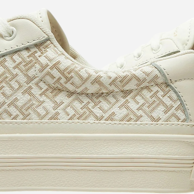 Sneakersy damskie do kostki Tommy Hilfiger FW0FW08331-Z00 39 Mleczne (8720638244349) - obraz 6