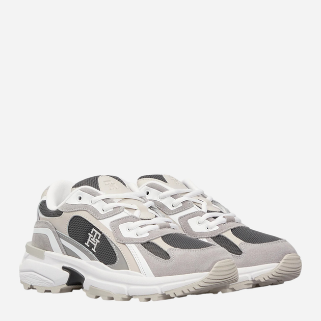 Sneakersy damskie do kostki Tommy Hilfiger FW0FW08385-0IM 37 Ciemnoszare (8720638346296) - obraz 2