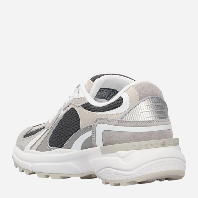 Sneakersy damskie do kostki Tommy Hilfiger FW0FW08385-0IM 38 Ciemnoszare (8720638346418) - obraz 3
