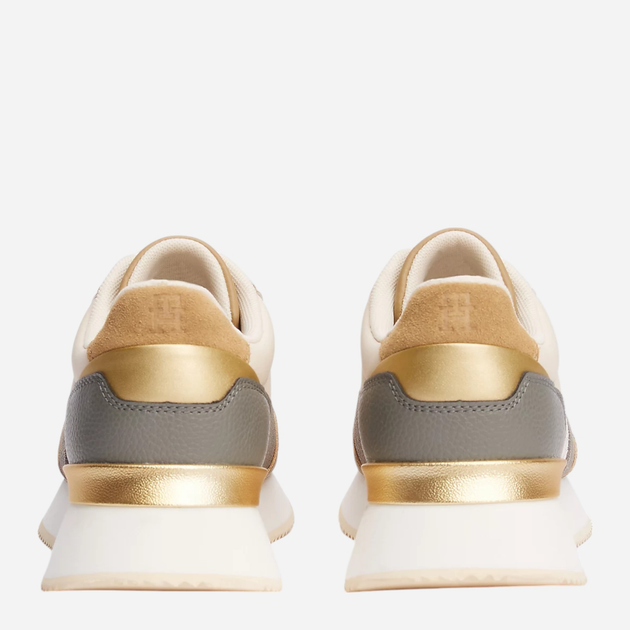 Sneakersy damskie do kostki Tommy Hilfiger FW0FW08387-0F4 37 Jasnobeżowe (8720638198277) - obraz 4