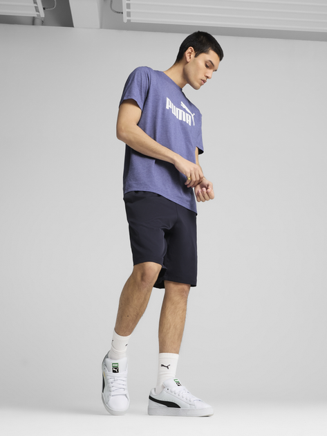 Koszulka męska bawełniana Puma Ess No.1 Logo Heather Tee (S) 68255146 L Fioletowa (4067983317378) - obraz 3