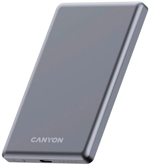 Powerbank Canyon OnPower 505 slim Magsafe 5000 mAh PD20W Dark Grey (CNS-CPB505DG) - obraz 5