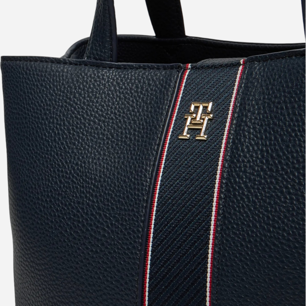 Torba shopper damska Tommy Hilfiger AW0AW16873-DW6 Ciemnogranatowa (8720638203391) - obraz 4