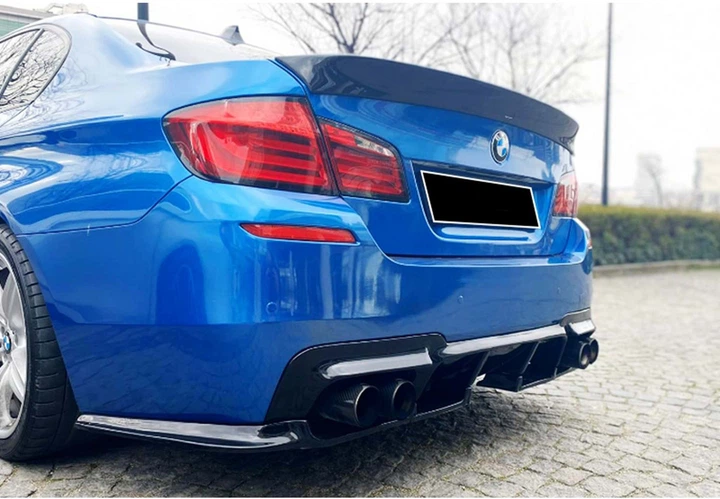 Задній дифузор DPT V-1 (для M-Performance, чорний глянець) для BMW 5 серія F10/F11 2010-2016 рр - зображення 6