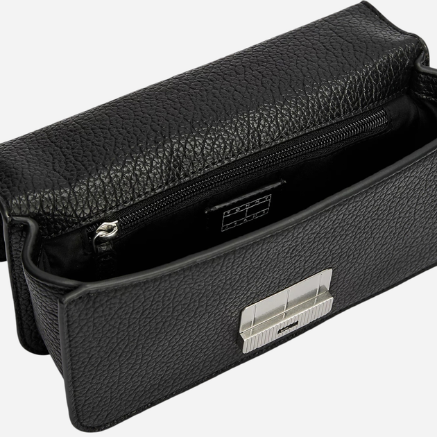 Torebka bagietka damska mała Tommy Hilfiger AW0AW16982-BDS Czarna (8720638187714) - obraz 4