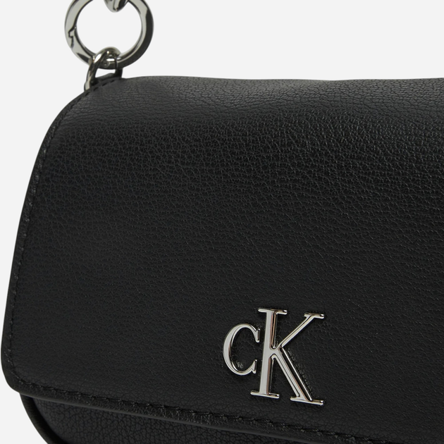 Сумка крос-боді через плече жіноча маленька Calvin Klein K60K613049-BEH Чорна (8721107065328) - зображення 3
