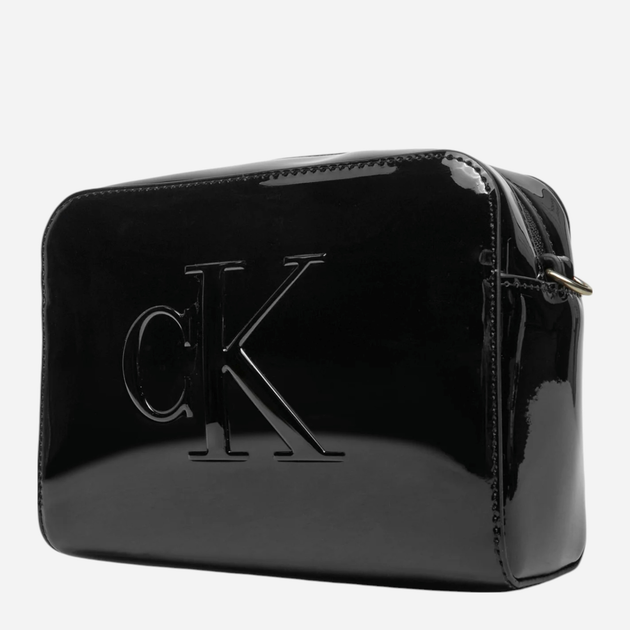Torebka crossbody damska mała Calvin Klein K60K613054-BEH Czarna (8721107065380) - obraz 3