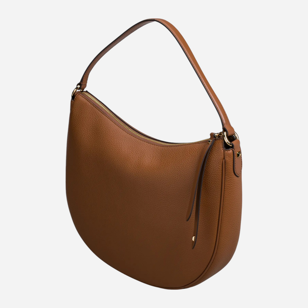 Torebka bagietka damska ze skóry naturalnej Michael Kors 35R4G4DL9L-230 Jasnobrązowa (196237487063) - obraz 3