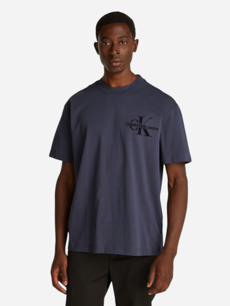 Футболка бавовняна чоловіча Calvin Klein Jeans J30J327107-CGE 2XL Темно-сіра (8720639924066) - зображення 1