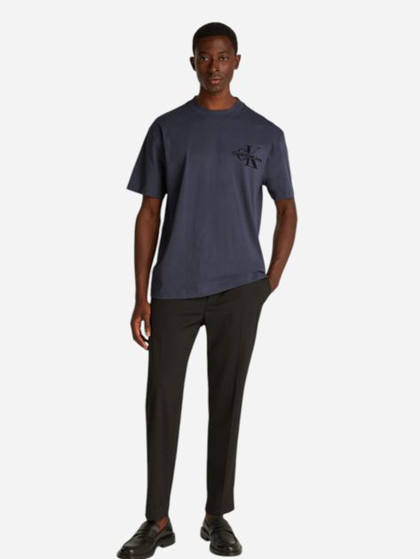 Футболка бавовняна чоловіча Calvin Klein Jeans J30J327107-CGE L Темно-сіра (8720639923724) - зображення 3