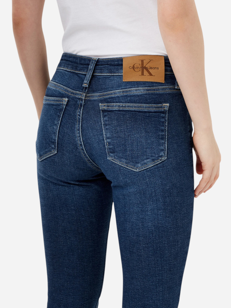 Джинси Skinny жіночі Calvin Klein Jeans J20J224491-1BJ 28-30 Темно-сині (8721107161532) - зображення 5