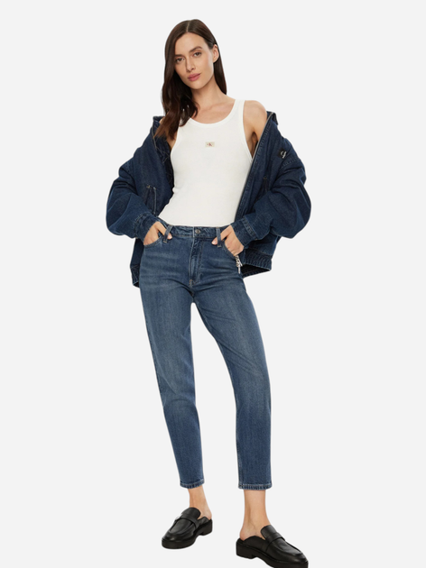 Джинси Regular Fit жіночі Calvin Klein Jeans J20J224514-1BJ 27-28 Темно-блакитні (8721107156828) - зображення 3