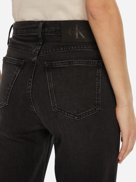 Jeansy regular fit damskie Calvin Klein Jeans J20J224518-1BY 29-28 Czarne (8720639946358) - obraz 5