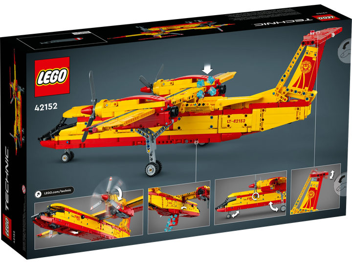 Zestaw klocków LEGO Technic Samolot gaśniczy 1134 elementy (42152) - obraz 9