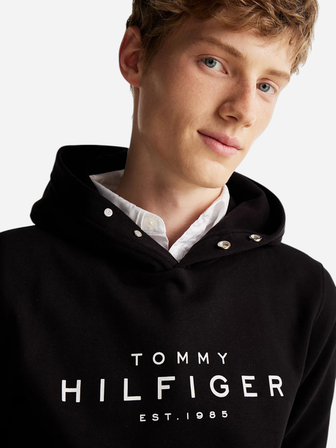 Худі чоловіче Tommy Hilfiger MW0MW37455-BDS S Чорне (8720638260882) - зображення 4