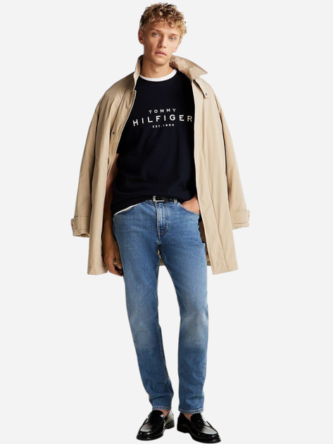Футболка бавовняна чоловіча Tommy Hilfiger MW0MW37448-DW5 L Темно-синя (8720638295273) - зображення 3