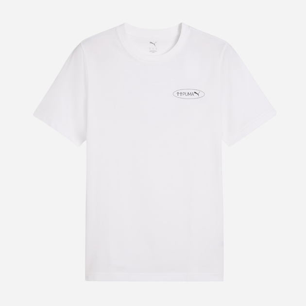 Koszulka męska bawełniana Puma Graphics 3 Circles Tee 68483402 M Biała (4067983350184) - obraz 4