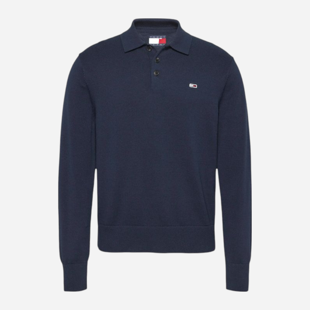 Поло чоловіче Tommy Jeans DM0DM20304-C1G S Темно-синє (8720638487258) - зображення 4